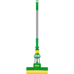 Mop Sek+ com Cabo Retrátil Cor Verde com Amarelo Linha Brilhus Bettanin.