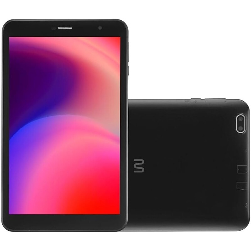 Tablet M8 4G 32GB Tela 8 pol 2GB RAM + WIFI Android 11 (Go edition) Processador Octa Core Preto Multi - NB385