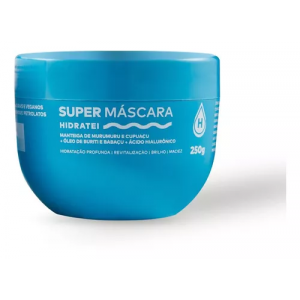 Nutrição Capilar: Super Máscara Hidratei Ácido Hialurônico - 250g