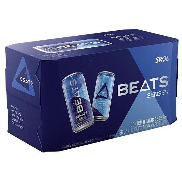 Drink Pronto Beats Senses 269ml Lata 8 Unidades