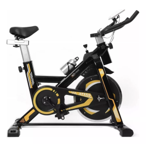 Bicicleta Spinning Com Roda De Inércia De 13kg Wct Fitness Preto Amarelo