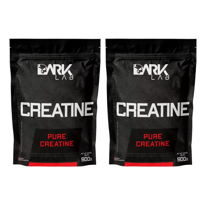 Kit 2x Creatina Monohidratada Pura 500g Dark Lab