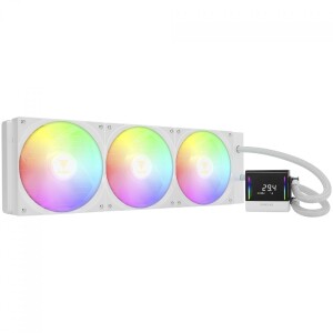 Water Cooler Gamdias Chione E4-420 WH ARGB 420mm Display Digital Intel-AMD PWM Branco