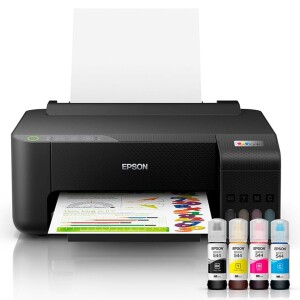 Impressora Epson EcoTank L1250 - Tanque de Tinta Colorida Wi-Fi Direct Comando de voz Bivolt Cor: Preto