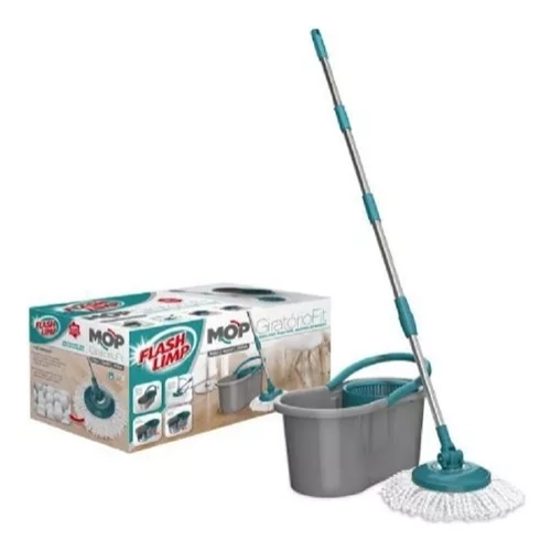 Mop Giratório FlashLimp Fit MOP5010 com Balde