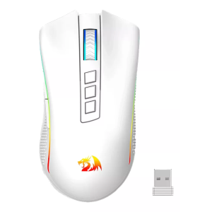 Mouse Gamer Redragon Cobra Pro Wt 8 Botões 16.000 Dpi Branco