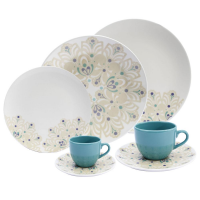 Aparelho de Jantar, Chá e Café Oxford Porcelanas Coup Lindy Hop EM42-4639 42 peças