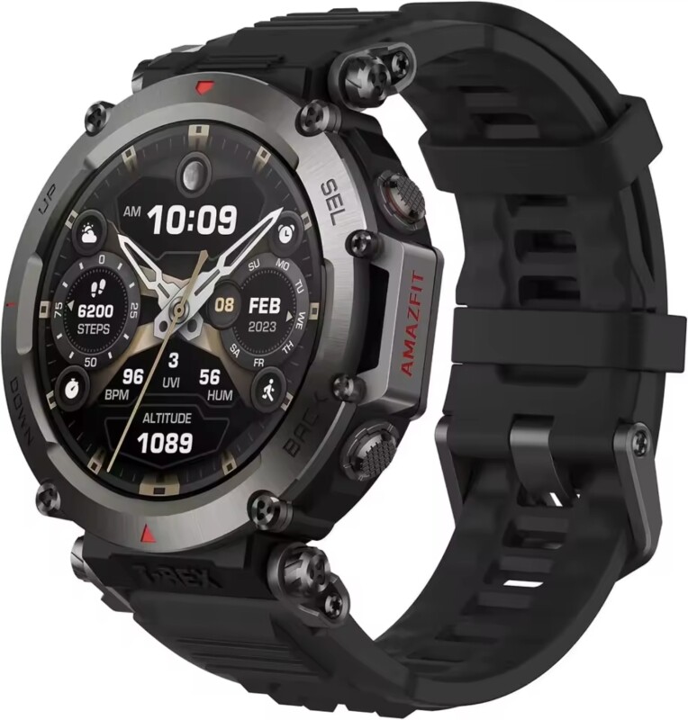 Amazfit t-rex 3 smartwatch ao ar livre 48mm display amoled 6 sistemas de satélite banda dupla gps 170 modo esportivo re