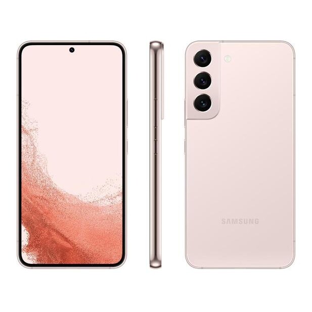 Smartphone Samsung Galaxy S22 256GB Rosé 5G Octa-Core 8GB 61" RAM Câm Tripla + Selfie 10MP Dual Chip