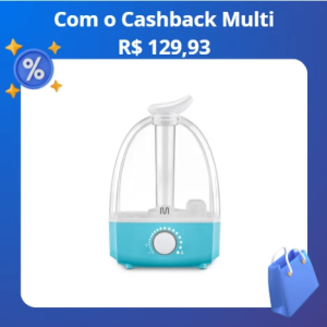 Umidificador de Ar Clear Tank 3,2 Litros Bivolt Multi Saúde - HC167