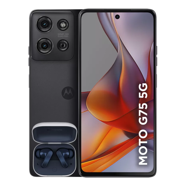 Smartphone Motorola Moto g75 5G + Moto Buds - 256GB 16GB (8GB RAM+8GB Ram Boost) e 50MP Sony Lytia 600 Camera Moto AI Ul