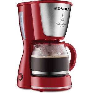 Cafeteira Elétrica Dolce Arome Mondial Vermelho/Inox 550W 110V - C-35 18X
