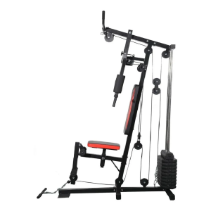 Estação De Musculação De 45kg Wct Fitness Cor da estrutura Preto Cor do estofamento Preto e vermelho