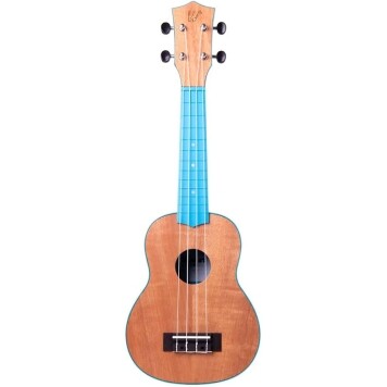 Ukulele Soprano 21 Abs Tampo Tipo Flamed Okume Azul C/Capa Colors Series Winner