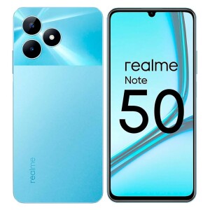 Smartphone Realme Note 50 RMX3834 3 GB de RAM/64 GB/Tela 6.74"/Dual Sim LTE - Azul celeste