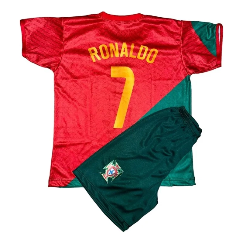 Uniforme Infantil Cristiano Ronaldo Camiseta E Shorts Times