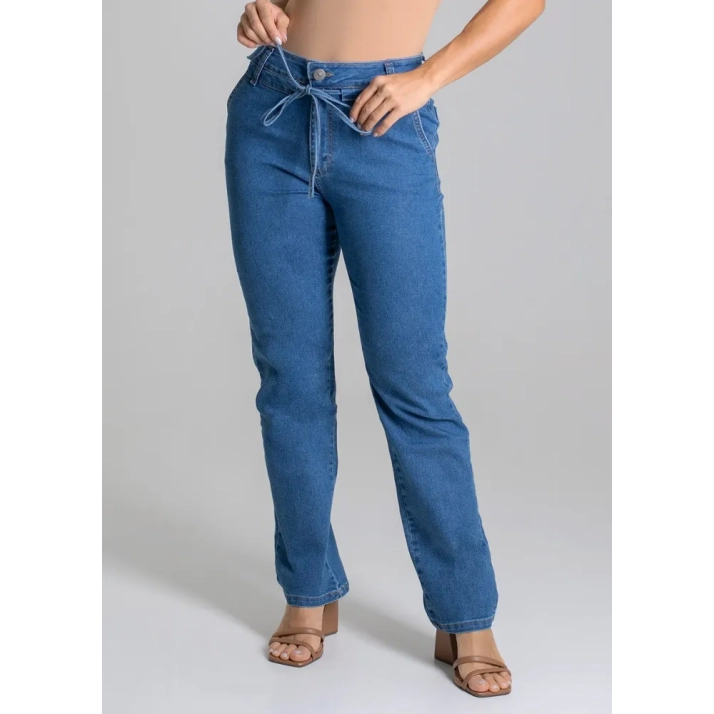 Calça Jeans Feminina Reta 279594 Azul Sawary