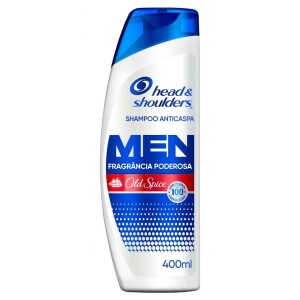Head & Shoulders Shampoo Anticaspa Fragrância Poderosa Old Spice 400 ml