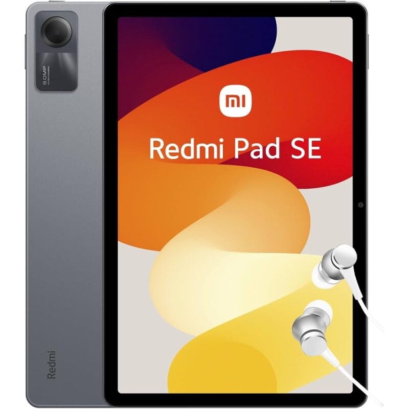 Xiaomi Redmi Pad SE 11" WiFi ecrã FHD 90 Hz 4 GB RAM 128 GB ROM bateria 8000 mAh versão ES cinza