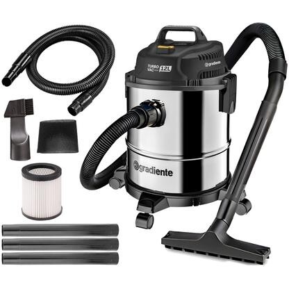 Aspirador De Pó 12 Litros 1200w Inox Gradiente 127v - Pgac120