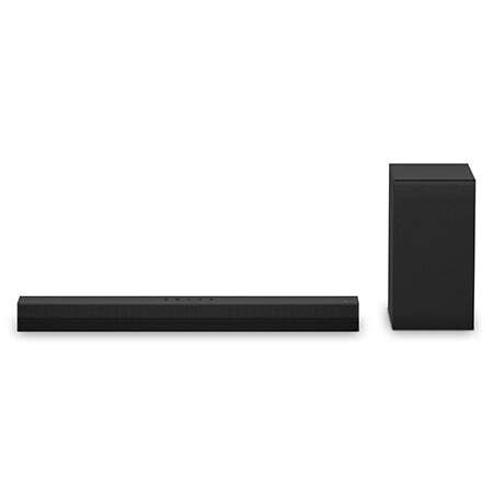 Soundbar LG S40T - 300W RMS 2.1 Canais Dolby Digital Sem fios Bluetooth 5.3 Entrada Óptica HDMI AI Sound Pro | L