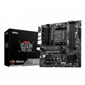 Placa Mãe MSI B550M PRO-VDH Chipset B550 AMD AM4 mATX DDR4