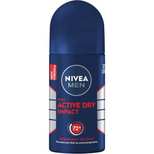 2 Unidades Desodorante Antitranspirante Nivea Men Roll On Dry Impact - 50ml