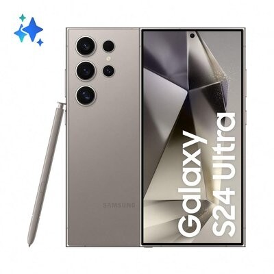 Smartphone Samsung Galaxy S24 Ultra 5G 256GB 12GB RAM Câmera 200MP Tela 6.8" 120Hz S Pen Cinza