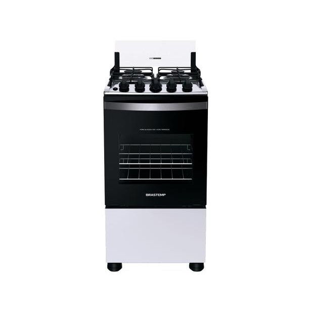 Fogão 4 Bocas Brastemp Branco Acendimento Automático BFO4