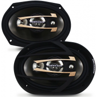 Alto Falante 6x9 Polegadas Hurricane 300w Rms QR69 Quadriaxial 4 Ohms Bobina Simples 600w Pico Par