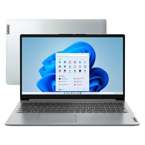 Notebook Lenovo IdeaPad 1i Intel Core i5 - 8GB RAM SSD 512GB Windows 11 15,6 15IAU7 - Notebook Lenovo - Magazine Econ