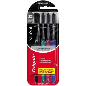 Escova De Dente Colgate Slim Soft 4 Unidades