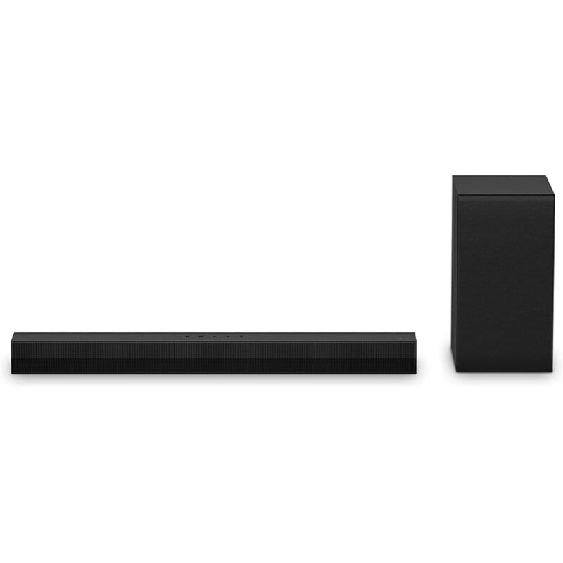 Soundbar LG S40T 300W RMS Conexão Bluetooth 2.1 Canais AI Sound Pro Wow Interface Sem fios Conexões Múltiplas
