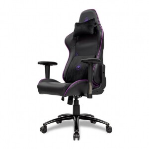 Cadeira Gamer Mancer Tyr Purple Edition Espuma Moldada Preta e Roxa MCR-TYR-PRP01