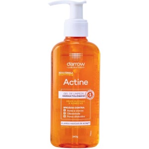 Darrow Actine Gel De Limpeza + Vit C Pele Oleosa A Acneira - 140G Laranja