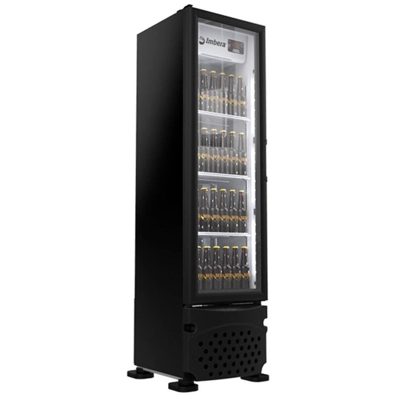 Cervejeira Imbera 229 Litros Porta De Vidro Preto Ccv144-220v