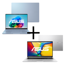 Notebook ASUS Vivobook S 14 S5406SA-PP097W Mist Blue + Notebook ASUS Vivobook 15 M1502YA-NJ613 Cool Silver