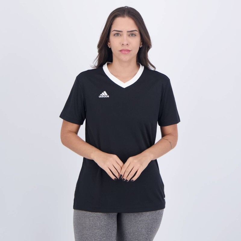 Camiseta Adidas Entrada 22 Feminina Preta