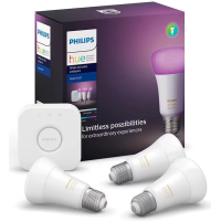 Hue Kit Casa Inteligente com 3 Lâmpadas E27 + Bridge 220V