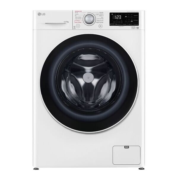 Lava E Seca Smart Com Inteligência Artificial Aidd 12kg Lg Vc5 Cv3012wc5a Branco 220v