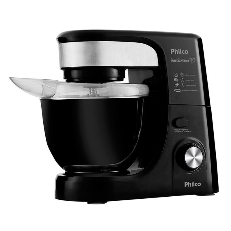 Batedeira de Mesa Philco com 12 Velocidades e Movimento Planetário PHP500 Preta 127V