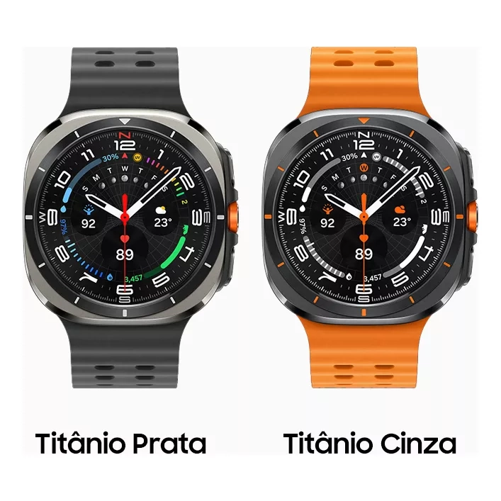 Samsung Galaxy Ultra Smartwatch Titânio Resistente A Água Caixa Preto Pulseira Preto