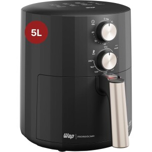 WAP Fritadeira Elétrica Air Fryer GRAND FAMILY 5 Litros Temperatura Ajustável Revestimento Antiaderente 1500W 127V