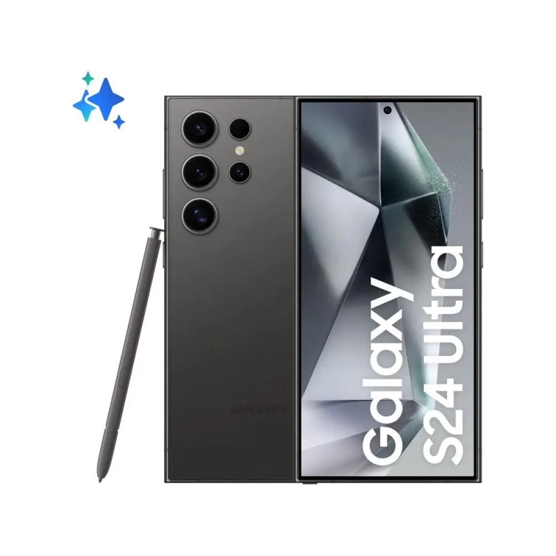 Smartphone Samsung Galaxy S24 Ultra 6,8" Galaxy AI 256GB Titânio Preto 5G 12GB RAM Câm Quádrupla 200MP + Selfie 12MP
