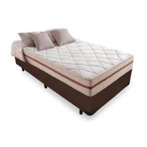 Cama Box Solteiro + Colchão de Molas Ensacadas - Anjos