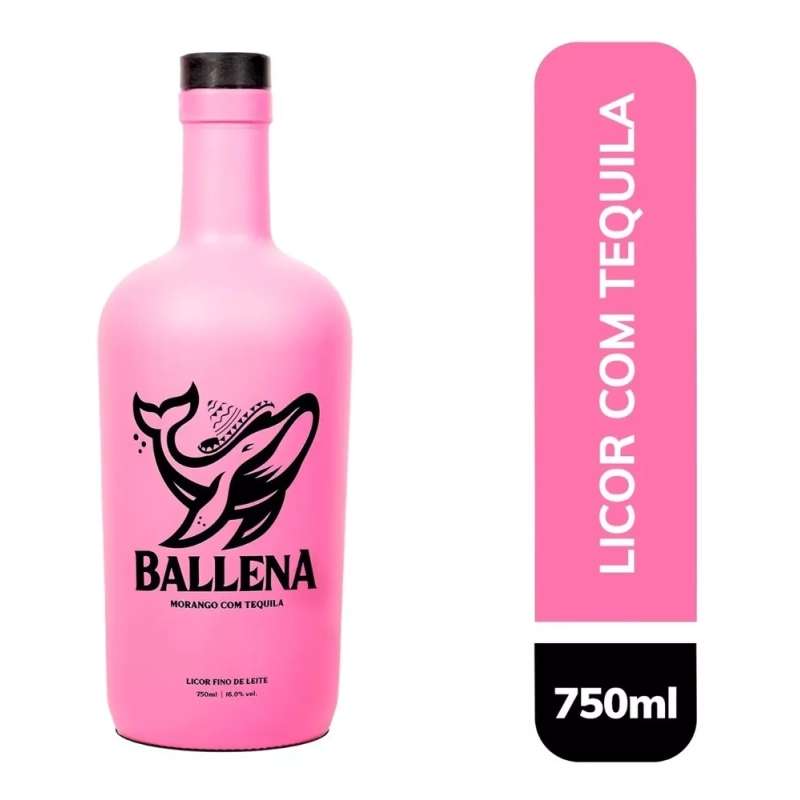 Creme De Morango Com Tequila Ballena
