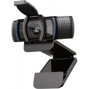 Webcam Full HD Logitech C920s com Microfone Embutido e Proteção de Privacidade para Chamadas e Gravações em Video Widescreen 1080p - Compa