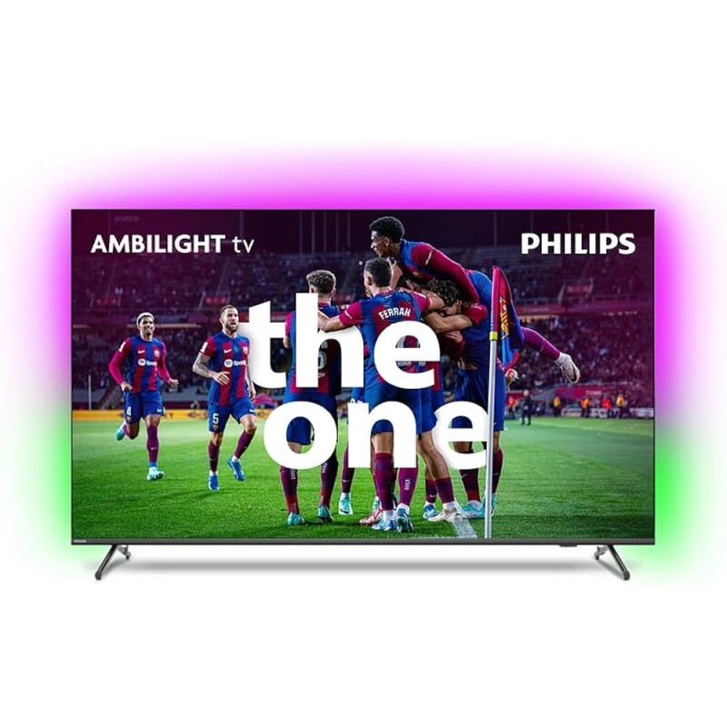 Smart TV 65" 4K 120 Hz Philips THE ONE 65PUG8808/78 Google TV Ambilight P5 DTS Play-Fi Freesync Dolby Vision Atmos 40 W