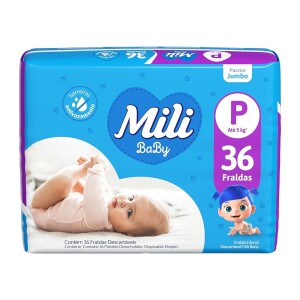 Mili Fralda Baby Jumbo P - 36 Unidades