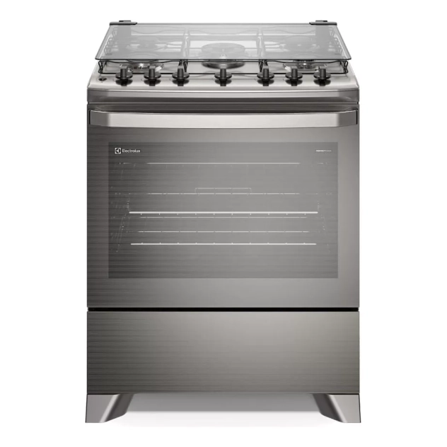 Fogão de chão Experience FE5TC 5 bocas 108.9L prateado Electrolux 110V/220V